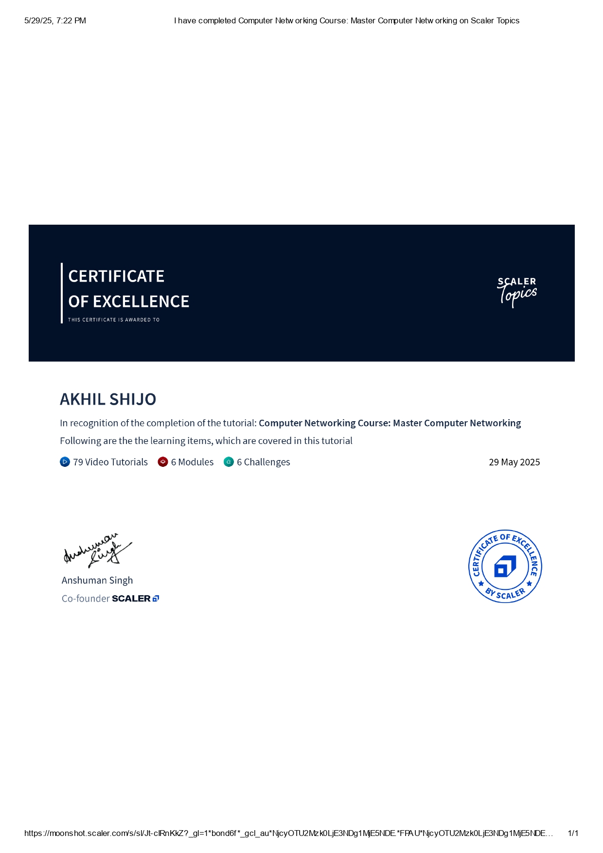 Certificate 6